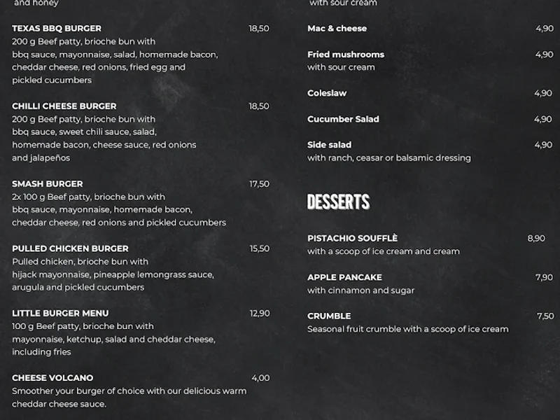 menu 0 of Green Smoke Cologne - BBQ Restaurant Köln