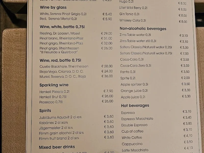 menu 2 of Gilden im Zims “Heimat kölscher Helden”