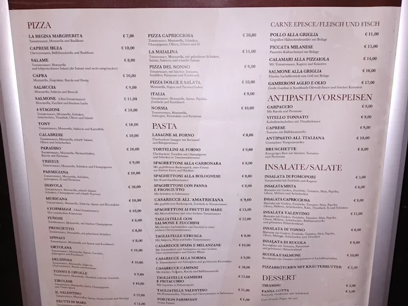 menu 0 of Ristorante-Pizzeria Il Valentino