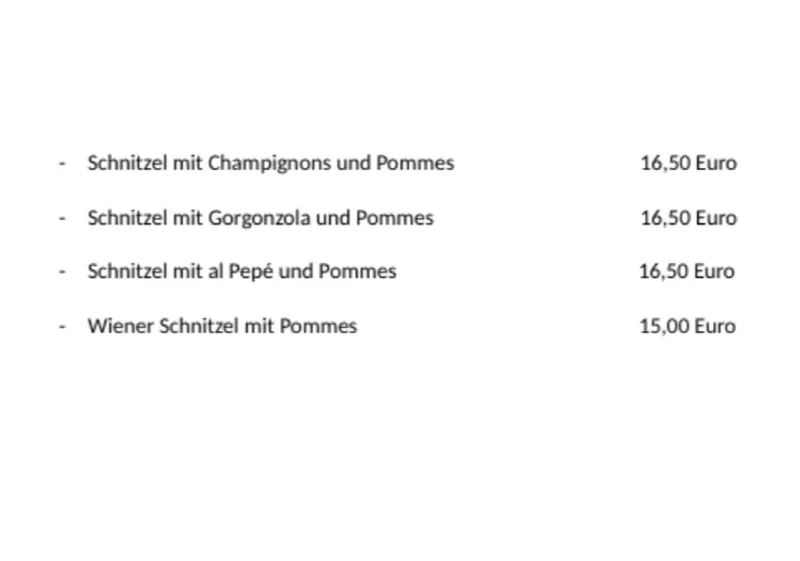 menu 2 of All Angolo