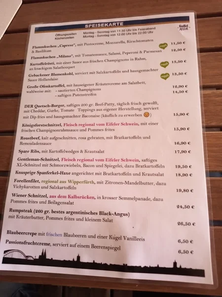 menu 0 of Brauhaus Quetsch