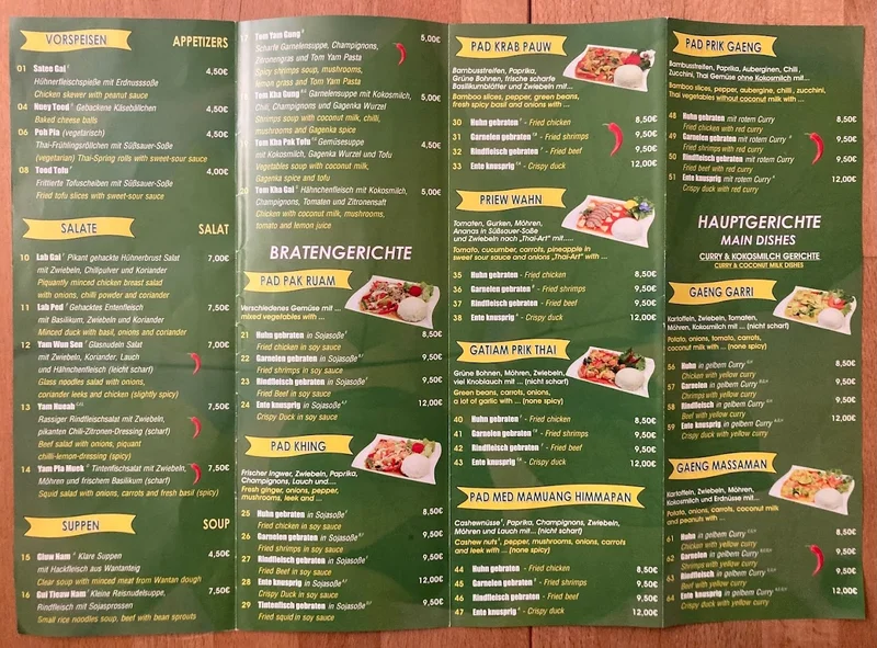 menu 0 of Thai Imbiss