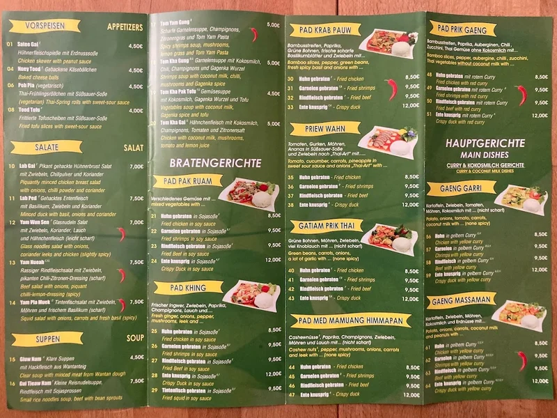 menu 0 of Thai Imbiss