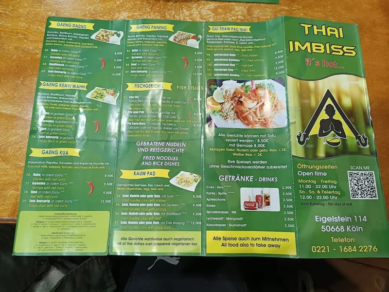 menu 1 of Thai Imbiss