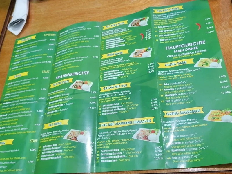 menu 2 of Thai Imbiss
