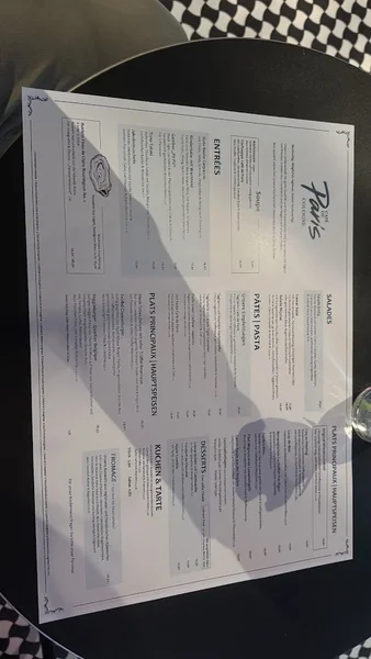 menu 0 of Café de Paris Cologne