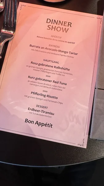 menu 2 of Café de Paris Cologne