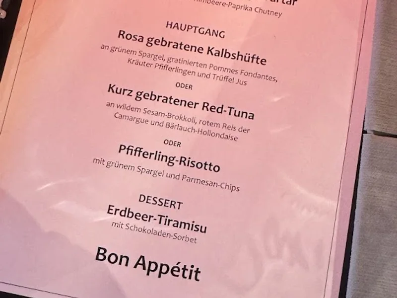 menu 2 of Café de Paris Cologne