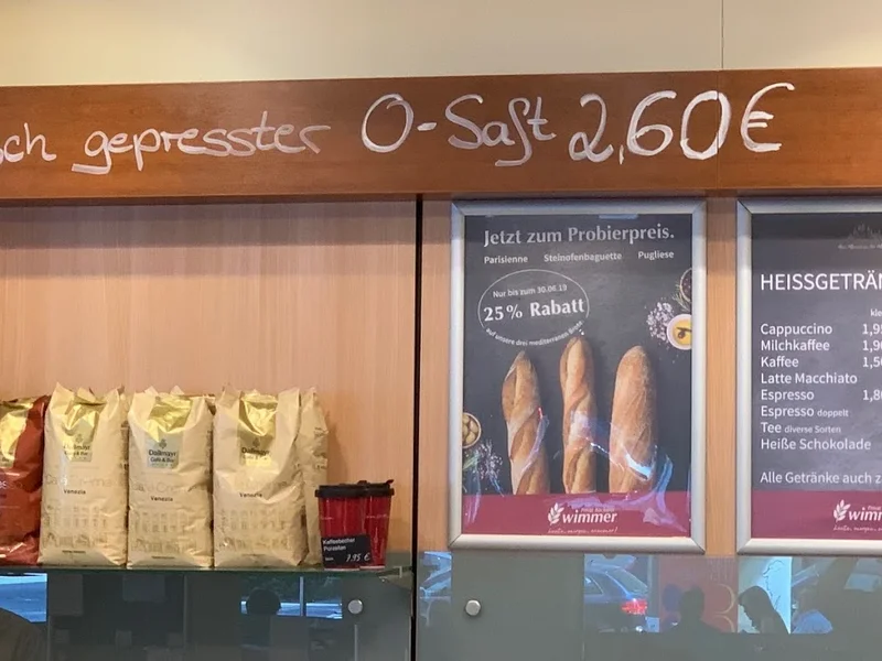 menu 1 of Privat Bäckerei Wimmer GmbH & Co. KG