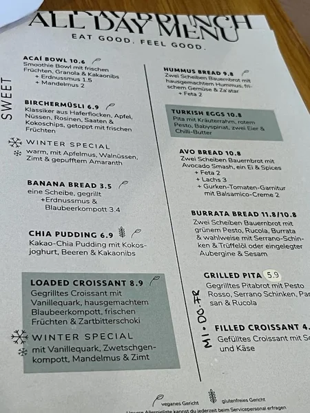 menu 1 of DUUO - All Day Brunch, Kaffee, Kuchen