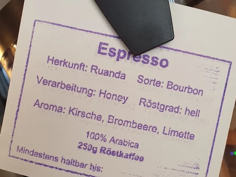 menu 2 of stray coffee roasters
