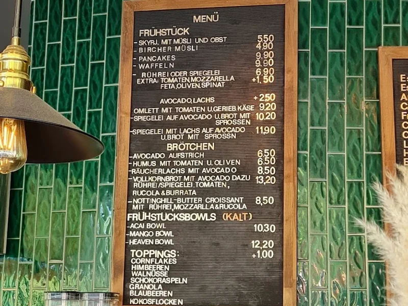 menu 1 of Notting Hill Cafe