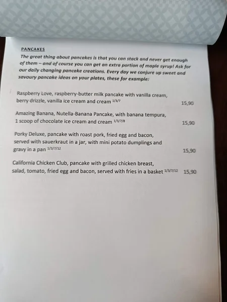 menu 0 of California Bean