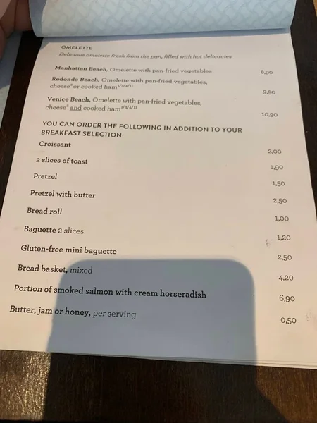 menu 1 of California Bean