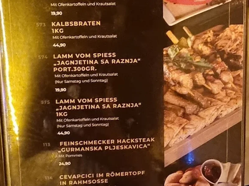 menu 1 of Moosacher Paradies