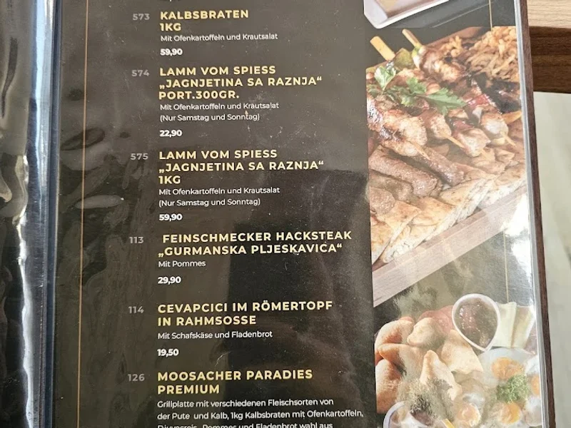 menu 2 of Moosacher Paradies