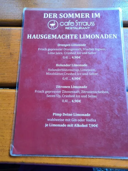menu 1 of Cafe Strauss