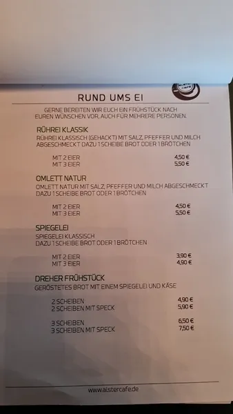 menu 0 of Alstercafé