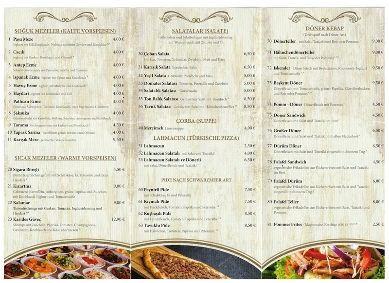 menu 0 of Baskent Restaurant
