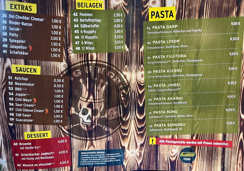 menu 2 of Eddy's Burger