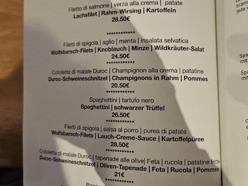 menu 2 of Trendis