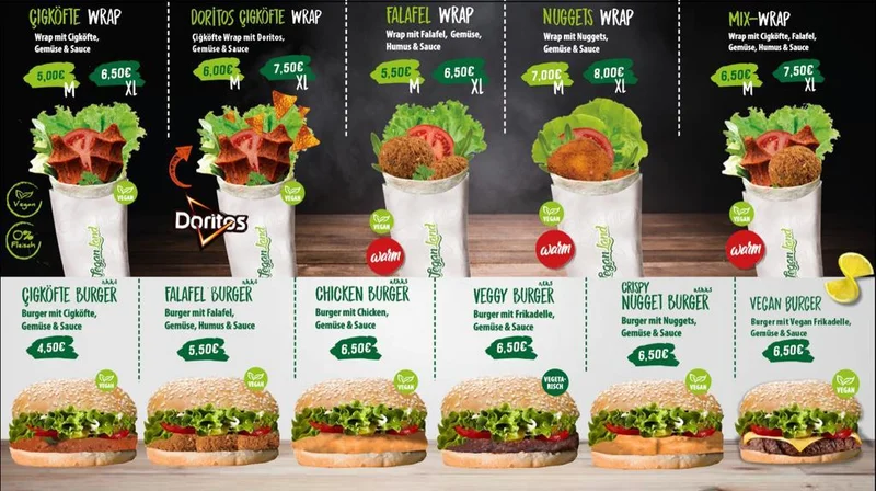 menu 0 of Veganland Çiğköfte Porz