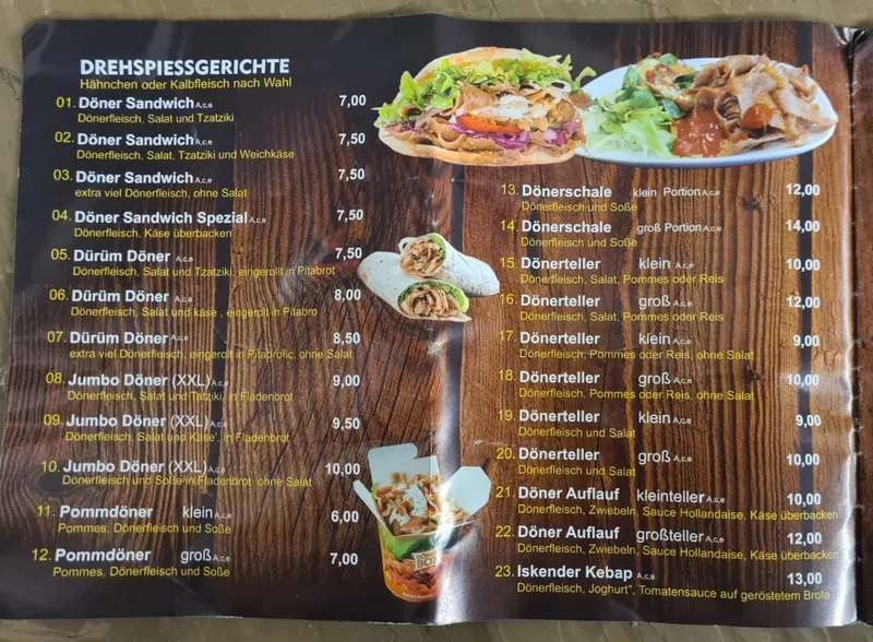 menu 0 of Nazar - Döner vom feinsten