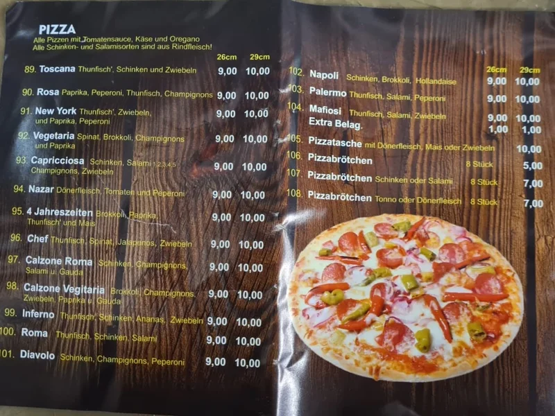 menu 2 of Nazar - Döner vom feinsten