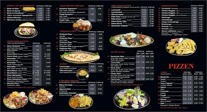 menu 0 of DönerKing Porz