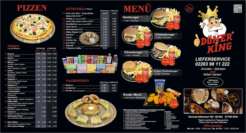menu 1 of DönerKing Porz