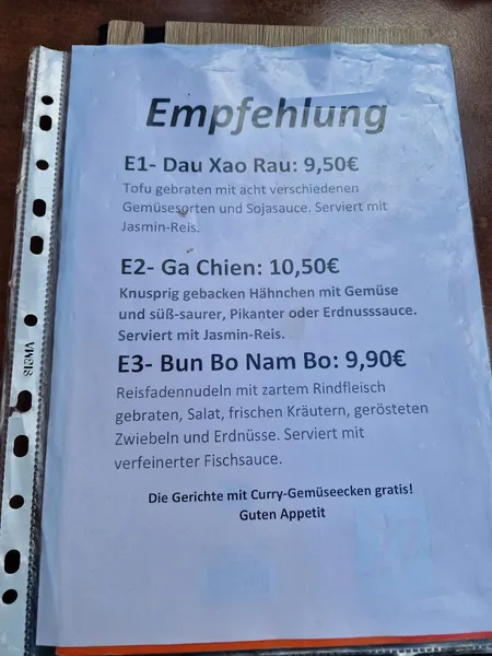 menu 1 of No Nê