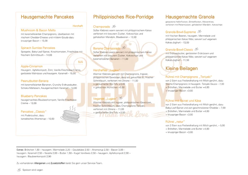 menu 0 of Jeepney Café Nord