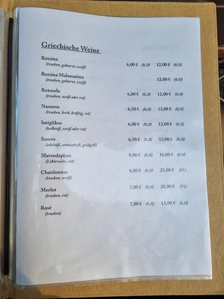 menu 0 of Dionysos