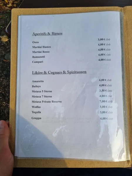 menu 2 of Dionysos
