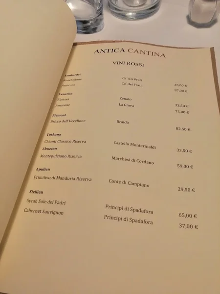 menu 0 of Antica Cantina