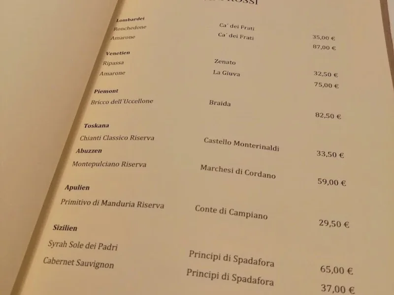 menu 0 of Antica Cantina