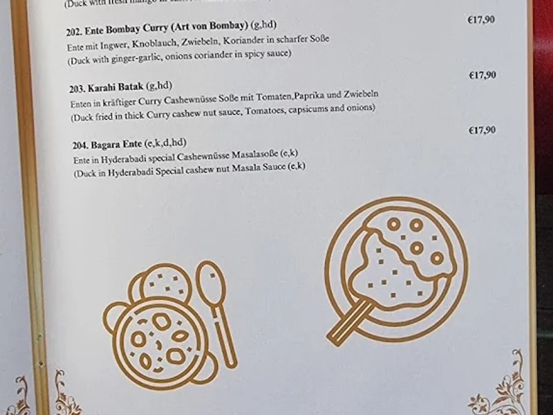 menu 0 of Hindura Indisches Spezialitäten Restaurant
