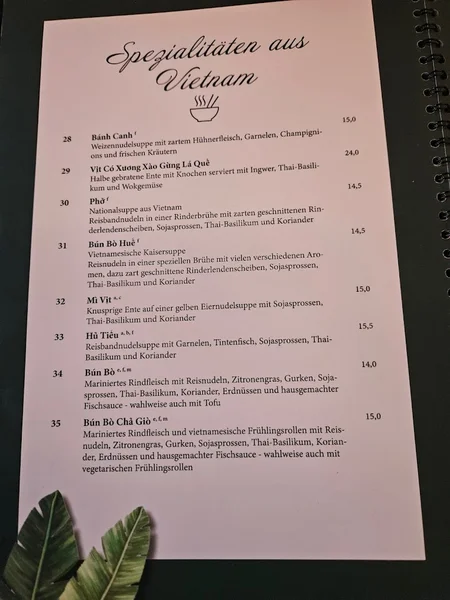 menu 0 of Saigon Riem