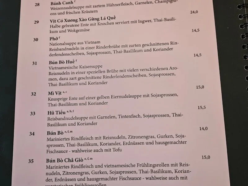 menu 0 of Saigon Riem