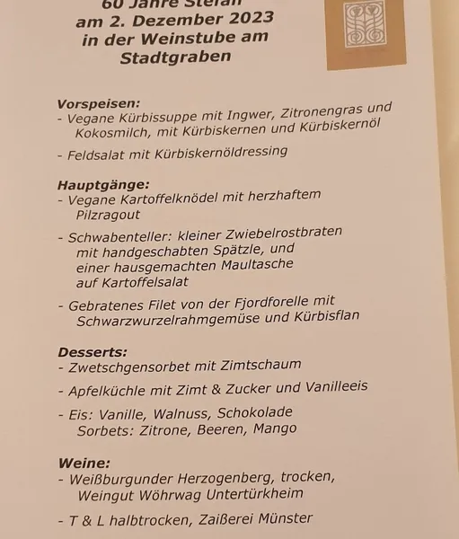 menu 0 of Weinstube am Stadtgraben