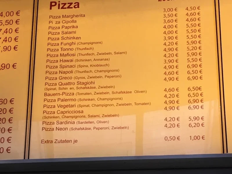 menu 1 of Imbiss Neon