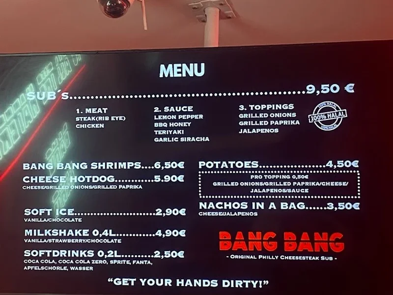 menu 1 of Bang Bang