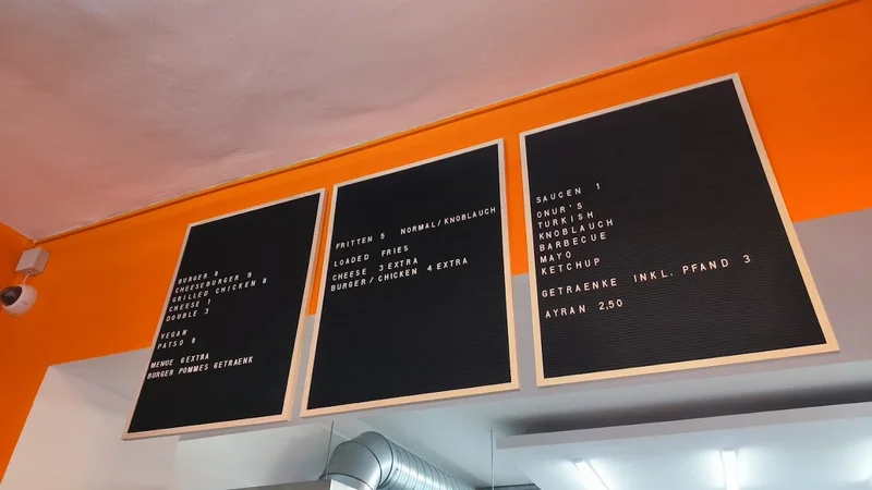 menu 0 of ONUR Smash Burger & Fritten