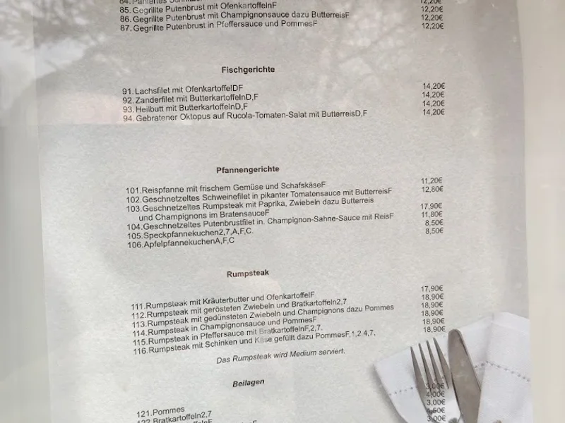menu 1 of Restaurant Schlemmergarten im Kleingartenverein Köln - Riehl
