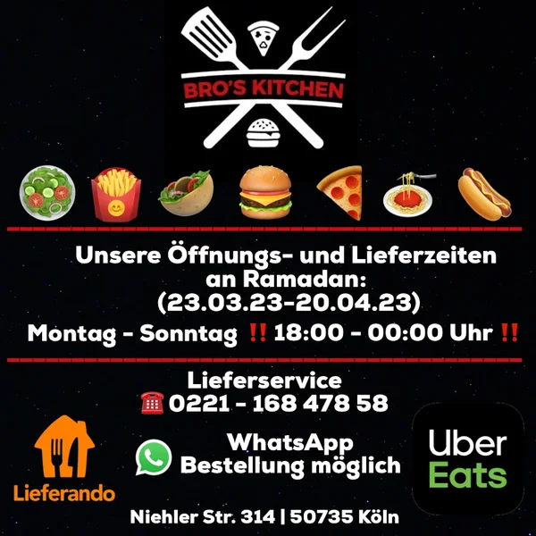 menu 0 of Bro's Kitchen