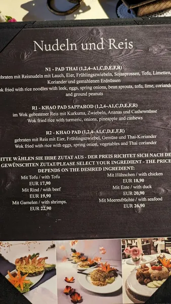 menu 0 of Restaurant Baan Sukhothai