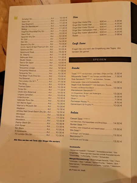 menu 0 of Mon Petit Café