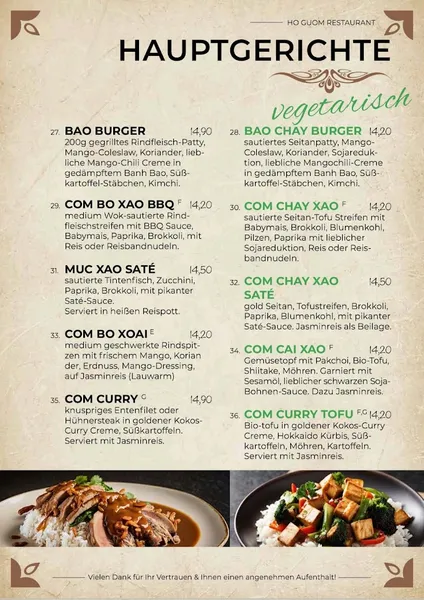 menu 1 of HO GUOM - Vietnamese Kitchen