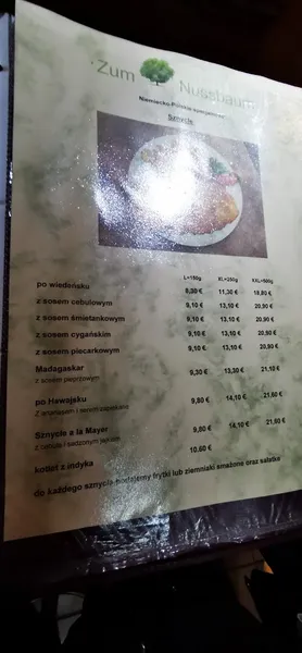 menu 2 of Zum Nussbaum