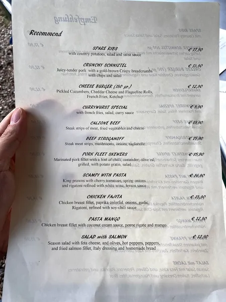 menu 2 of Restaurant Rotbuche